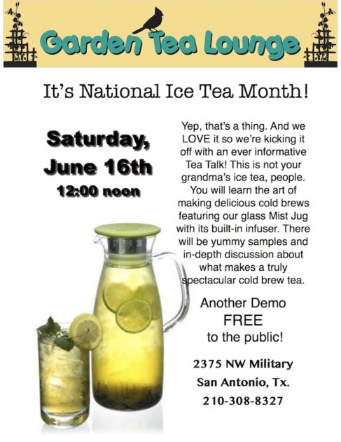 Event Tea Tasting Craftiques Mall San Antonio Vintage 