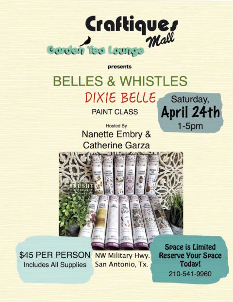 Belles Whistles Dixie Belle Paint Class Craftiques Mall San 