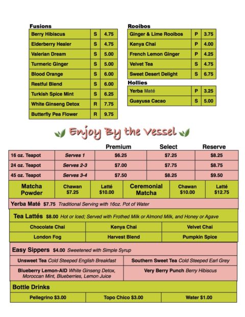 Tea Price List Craftiques Mall San Antonio Vintage Collectibles And 